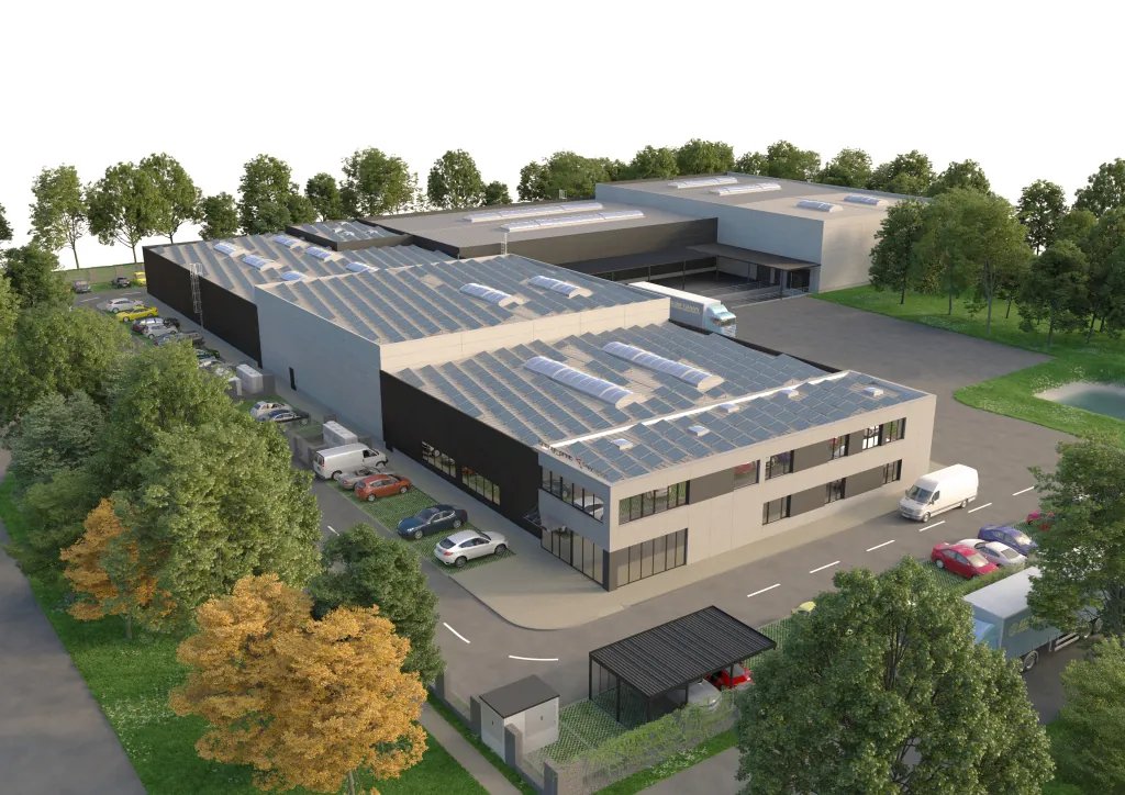 Fotovoltaika na střeše objektu společnosti Triangl, a.s. – fotovoltaické panely na střeše objektu