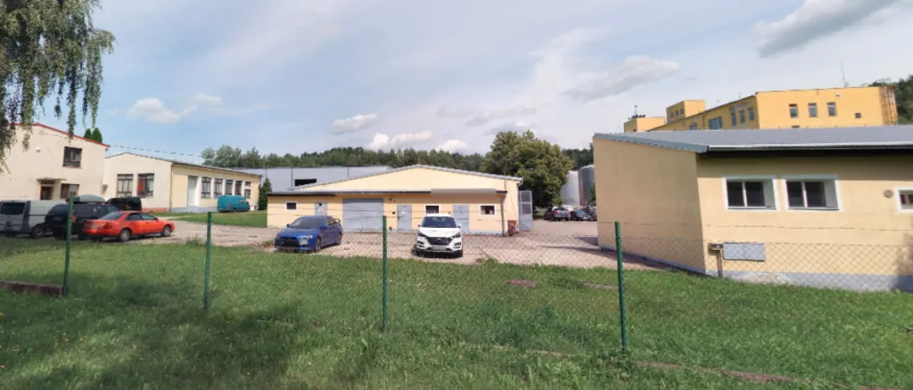Průmyslový areál Mydlovary – letecký pohled na areál
