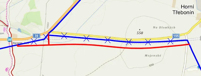 Přeložka VTL I/39 Třebonín – Rájov – přeložka VTL plynovodu